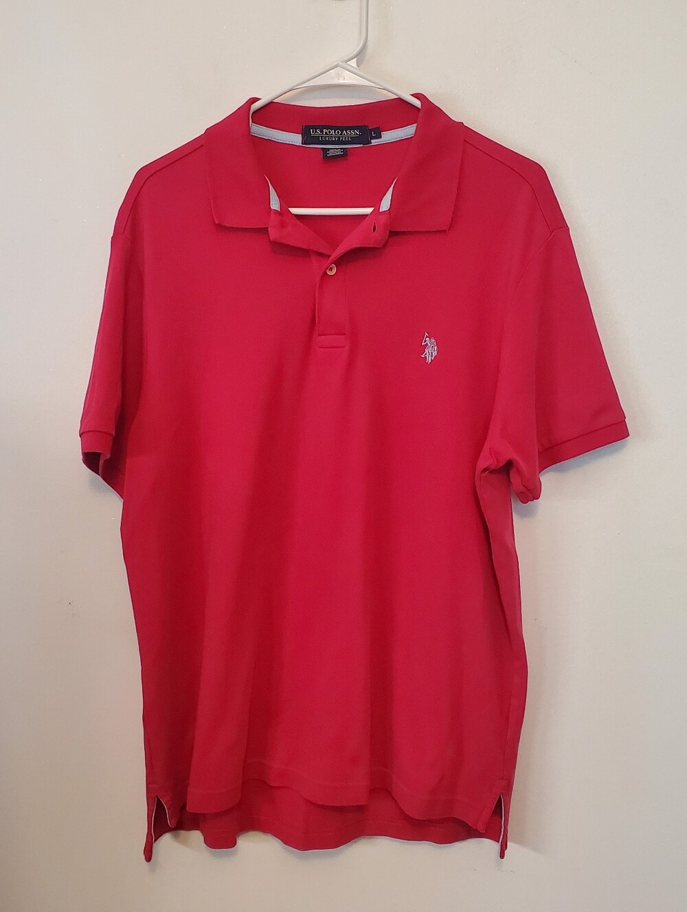 U.S. Polo Assn. Pink polo shirt Size Large